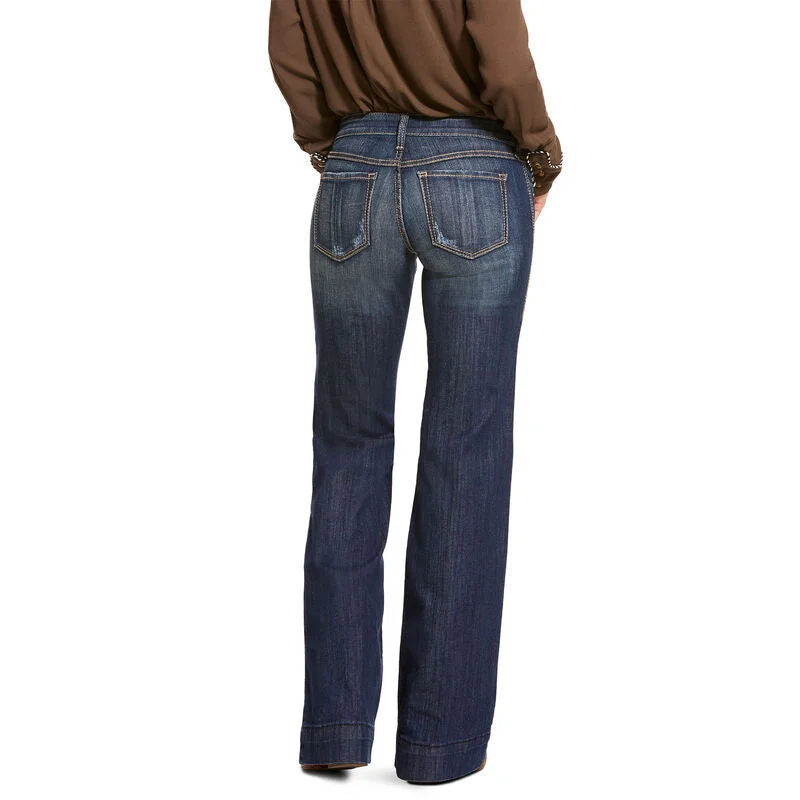 Ariat Trouser Mid Rise Stretch Lucy Wide Leg Jean Regular Length Trousers Cargo pockets Ariat Trouser Mid Rise Stretch Lucy Wide Leg Jean Regular Length Trousers Cargo pockets