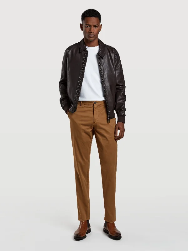 Slim fit basic chino trousers Trousers Wedding White