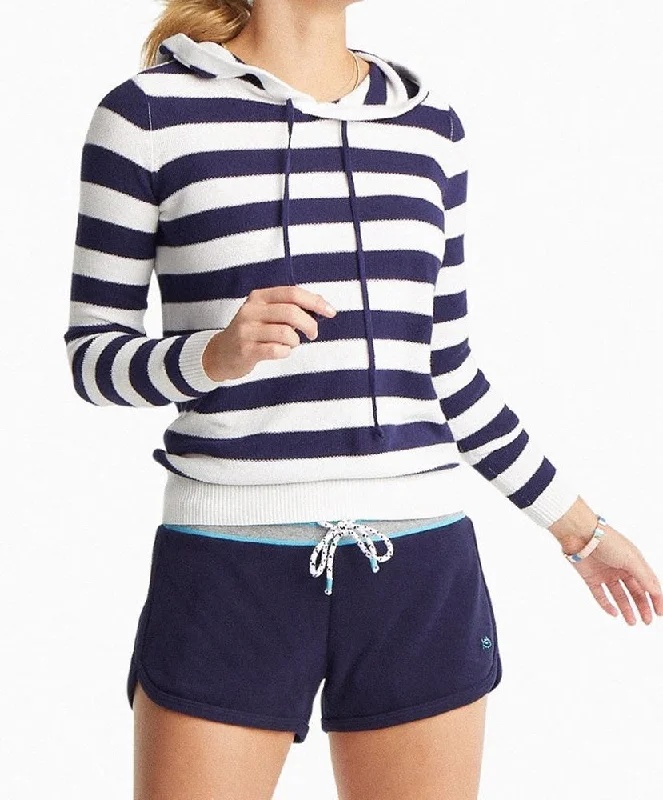 Southern Tide - Luis Hooded Sweater Mesh Fabric Canvas Fabric Denim Fabric