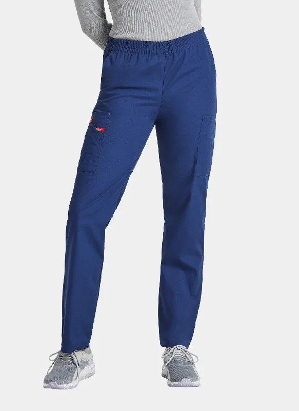 Dickies EDS Signature Ladies Natural Rise Tapered Leg Pull-On Scrub Trousers DKE86106 - Navy Trousers Summer Linen
