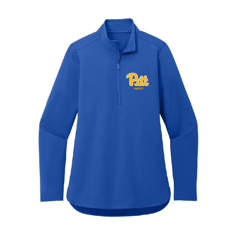 Pittsburgh - NCAA Women's Gymnastics : Reyna Garvey - Women's Premium Quarter Zip Jacket Print Jacket Jacquard Jacket Embroidered Jacket