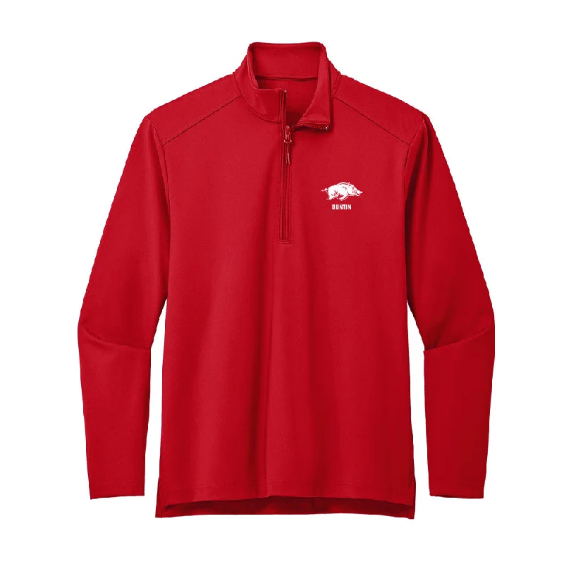 Arkansas - NCAA Women's Gymnastics : Chandler Buntin - Premium Quarter Zip Jacket Jersey Jacket Tulle Jacket Batik Jacket