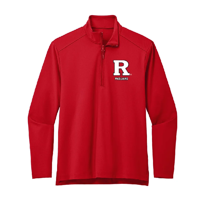 Rutgers - NCAA Women's Gymnastics : Anna Pagliaro - Premium Quarter Zip Jacket Elasticated Jacket Padded Jacket Insulated Jacket Rutgers - NCAA Women's Gymnastics : Anna Pagliaro - Premium Quarter Zip Jacket Elasticated Jacket Padded Jacket Insulated Jacket