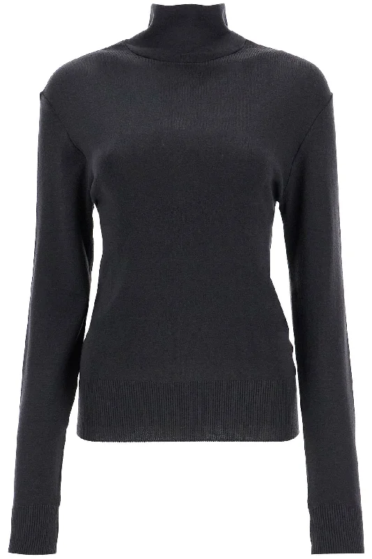 Seamless High-neck Pullover Without Lantern Sleeve Elegant
