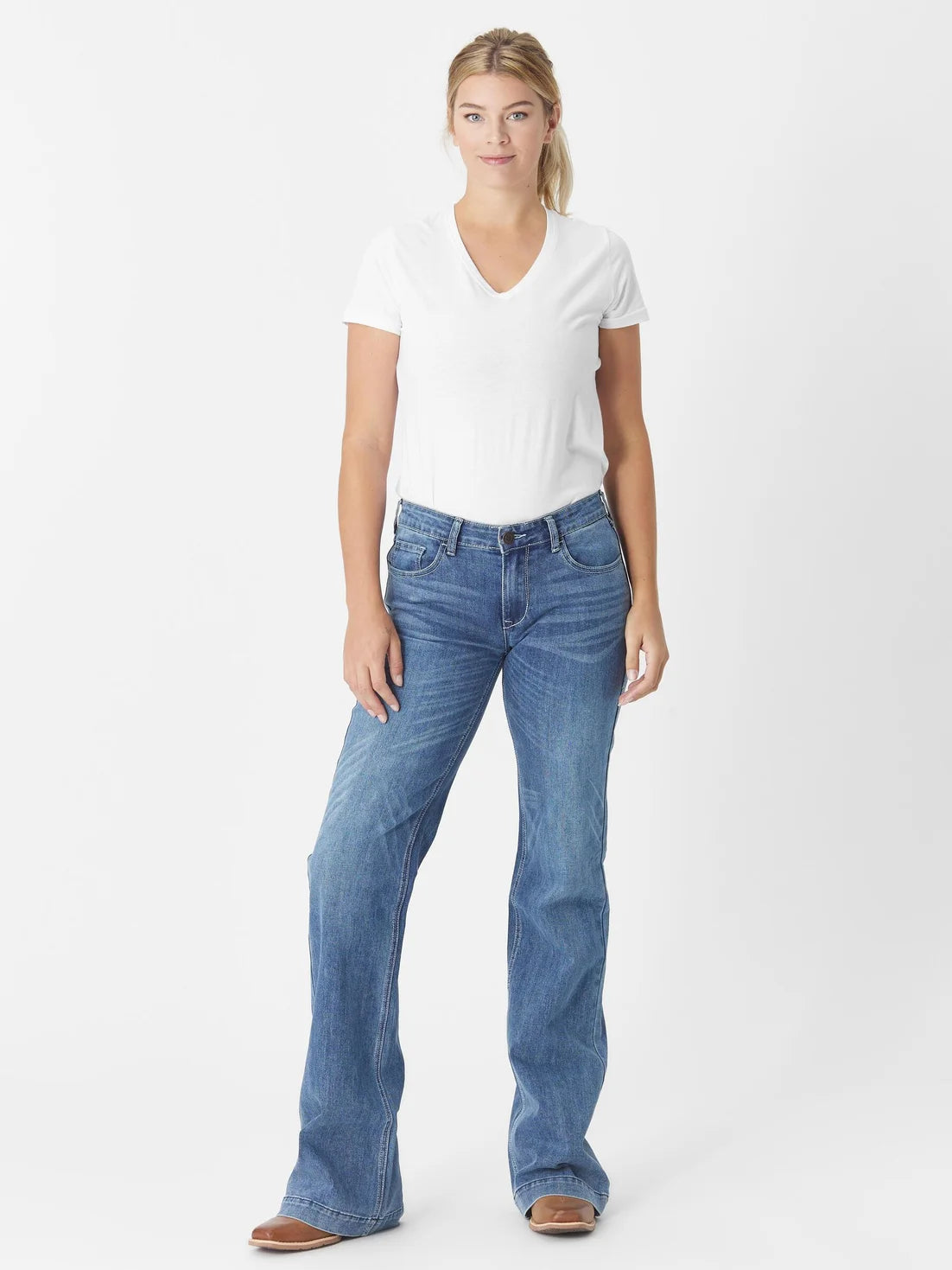 CC Signature Mid Rise Trouser Jean Long 36 Trousers Polka Dot Cute