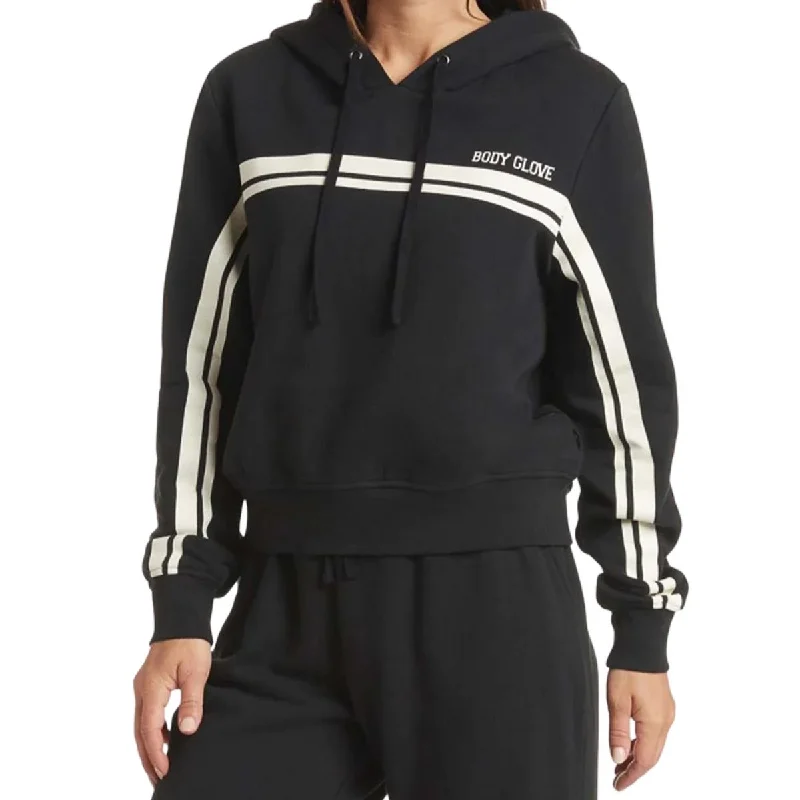 Body Glove Sportswear Women's Lined Up Sweater in Black Welt Pockets Slit Pockets Flap Pockets Body Glove Sportswear Women's Lined Up Sweater in Black Welt Pockets Slit Pockets Flap Pockets