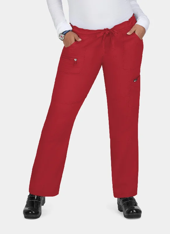 Koi Lite Peace Scrub Trousers - Ruby Trousers Elastic Waist Soft