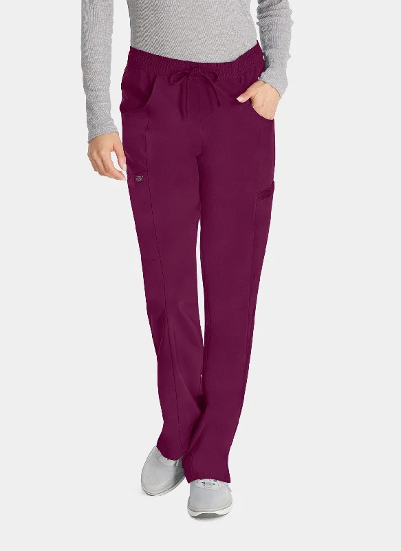 Dickies EDS Essentials Women's Mid Rise Straight Leg Drawstring Trousers DKE010 - Wine Trousers Top Rated