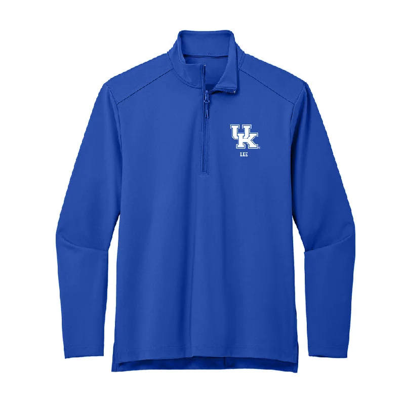 Kentucky - NCAA Women's Gymnastics : Sharon Lee - Premium Quarter Zip Jacket Satin Jacket Silk Jacket Chiffon Jacket Kentucky - NCAA Women's Gymnastics : Sharon Lee - Premium Quarter Zip Jacket Satin Jacket Silk Jacket Chiffon Jacket