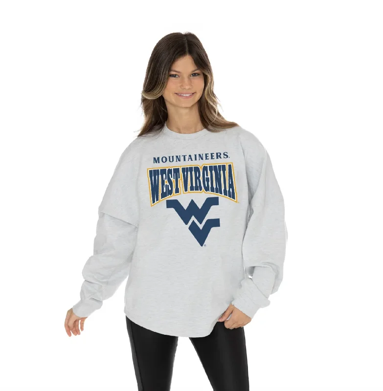 MOUNTAINEERS FIGHTING SPIRIT PULLOVER Ruffle Neck Pullover