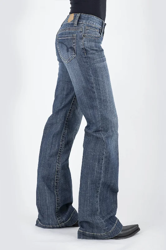 Women's Tin Haul Moderate Fit Mid Rise Western Trouser Jeans Trousers Review Highly