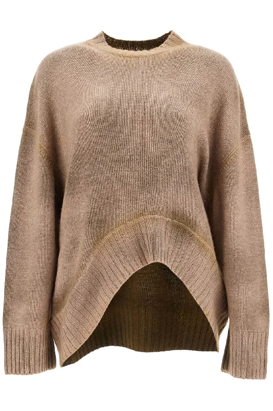 Asymmetric Wool And Cashmere Pullover Leg Sleeve Comfort