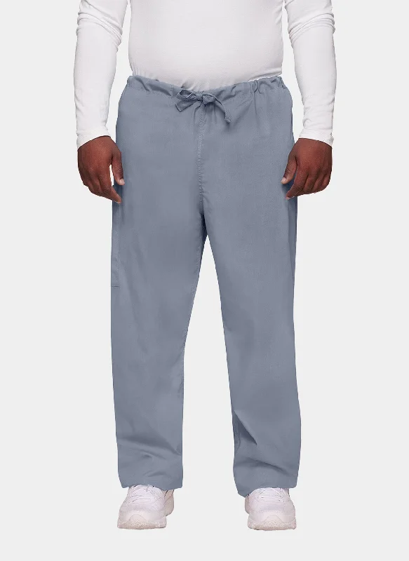 Cherokee Unisex Drawstring Scrub Trousers - Grey Trousers Seasonal Trendy