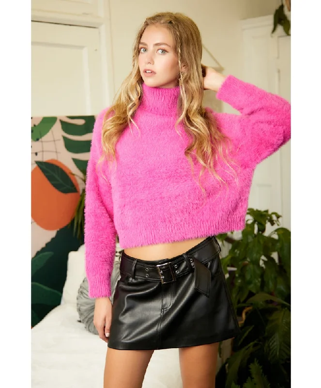 Shell You Later Turtle Neck Sweater Tailored Straight A-Line