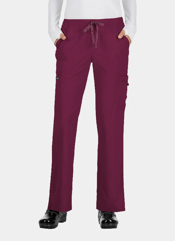 Koi Basics Holly Scrub Trousers - Wine Trousers Spring Floral