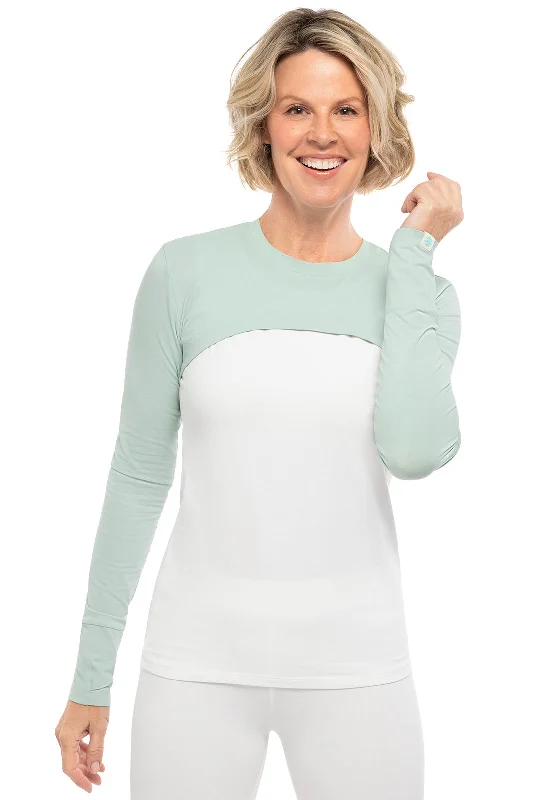 Women's Luna Pullover Shrug | Misty Aqua Solo Sleeve Pullover