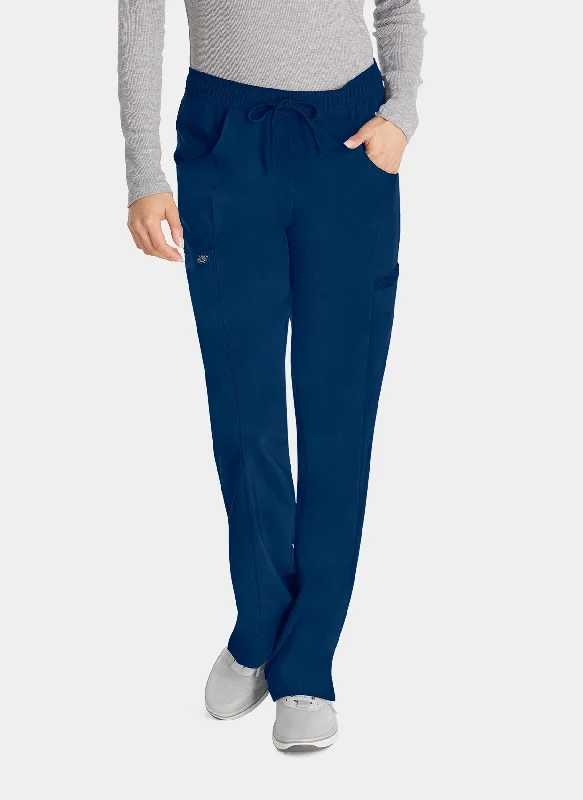 Dickies EDS Essentials Women's Mid Rise Straight Leg Drawstring Trousers DKE010 - Navy Trousers Custom Made