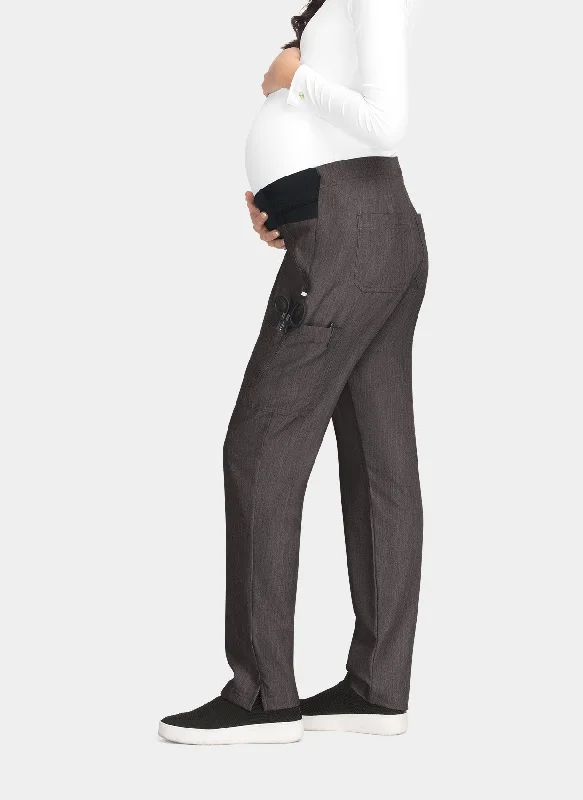 Koi Next Gen On The Move Maternity Scrub Trousers - Heather Grey Trousers chic elegant