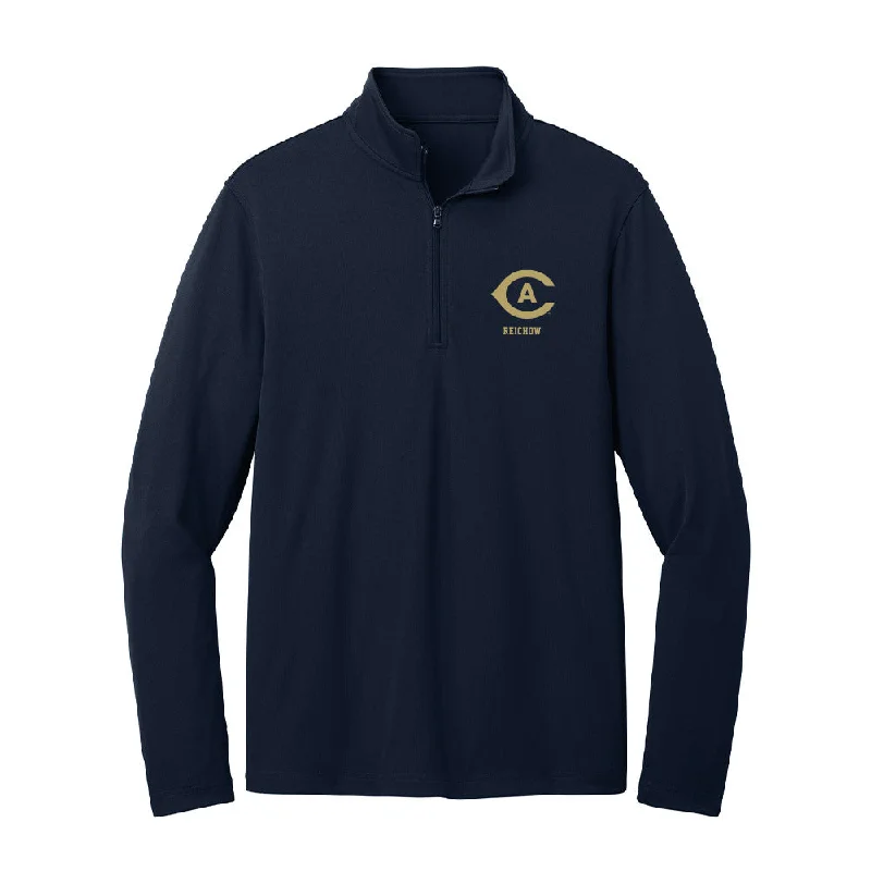 UC Davis - NCAA Women's Gymnastics : Avah Reichow - Lightweight Quarter Zip Jacket Nylon Jacket Polyester Jacket Spandex Jacket