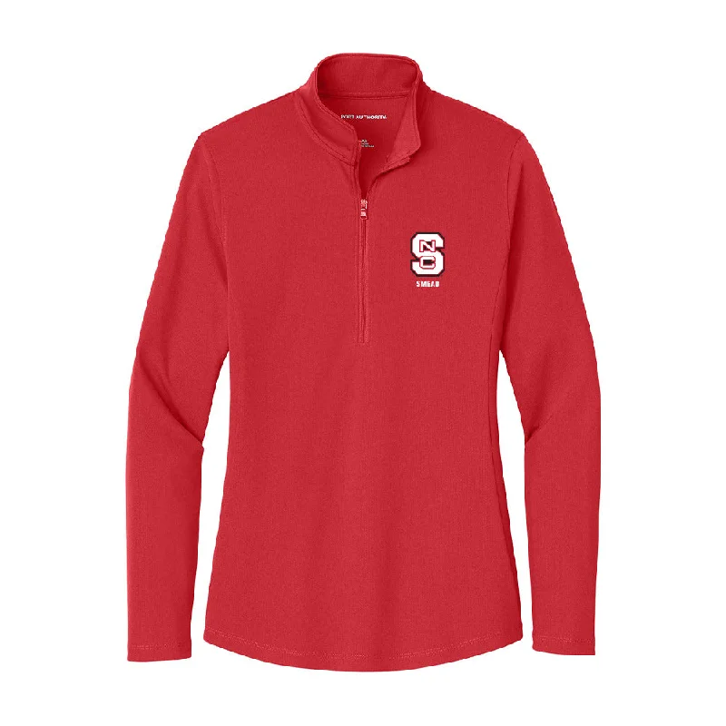 NC State - NCAA Women's Gymnastics : Brooke Smead - Women's Lightweight Quarter Zip Jacket Wool Jacket Cashmere Jacket Tweed Jacket