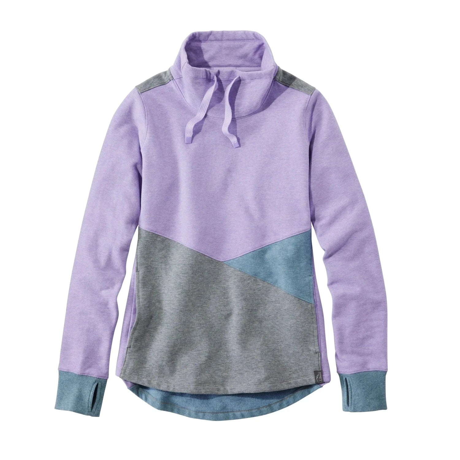 W's L.L.Bean Cozy Mixed-Knit Pullover Long Bell Sleeve