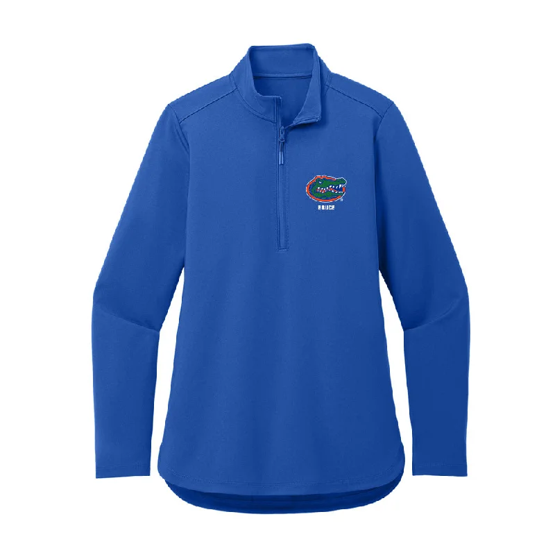 Florida - NCAA Women's Gymnastics : Lily Bruce - Women's Premium Quarter Zip Jacket Bomber Jacket Anorak Windbreaker