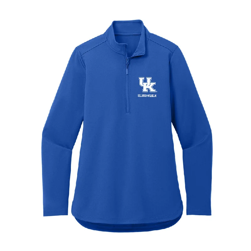 Kentucky - NCAA Women's Gymnastics : Skylar Killough-Wilhelm - Women's Premium Quarter Zip Jacket Mesh Jacket Canvas Jacket Denim Jacket