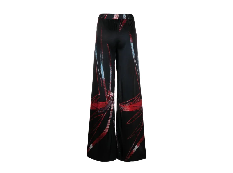 Louisa Ballou Abstract-pattern Wide-leg Trousers Trousers Harem Relaxed Fit