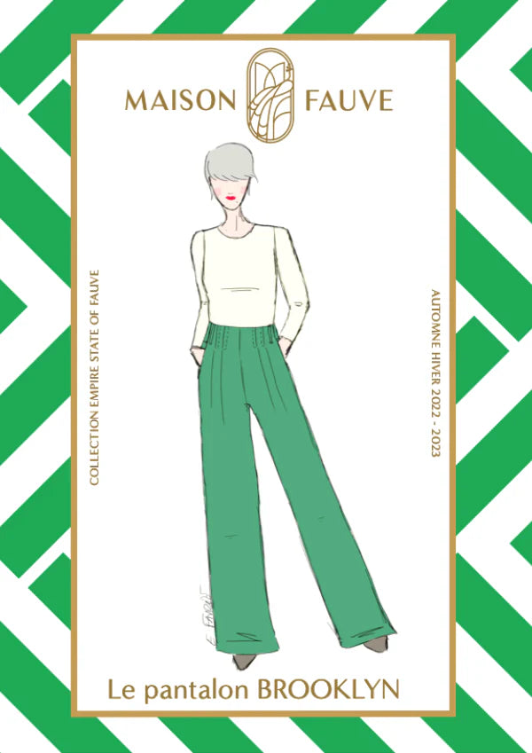 Brooklyn Trousers - Sewing Pattern | Maison Fauve Trousers Lace Delicate