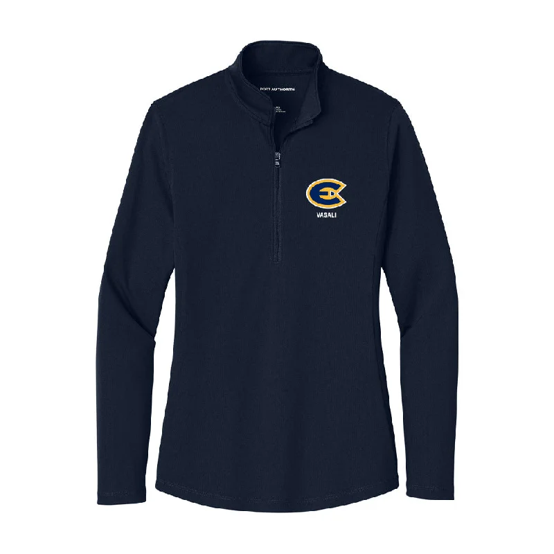 UW Eau Claire - NCAA Women's Gymnastics : Linnea Vasali - Women's Lightweight Quarter Zip Jacket Fleece Fabric Down Fabric Feather Fabric