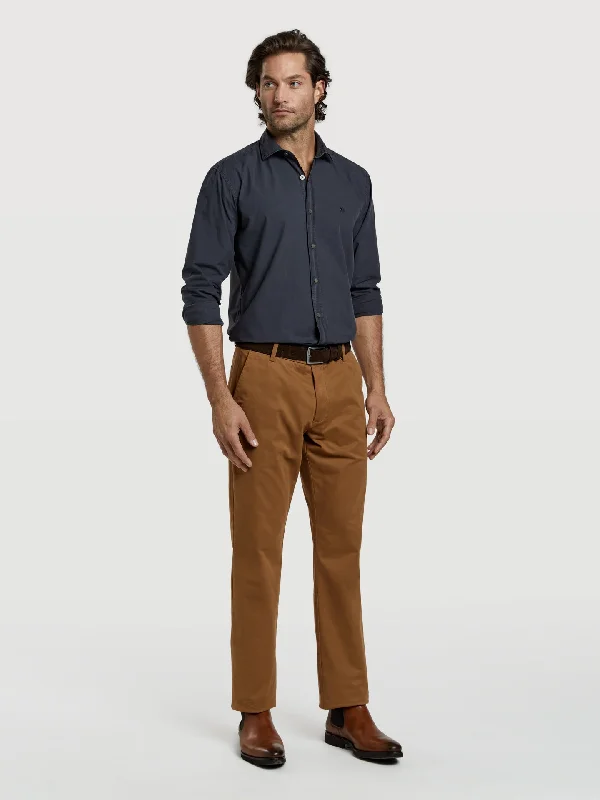 Regular fit basic chino trousers Trousers Denim Distressed