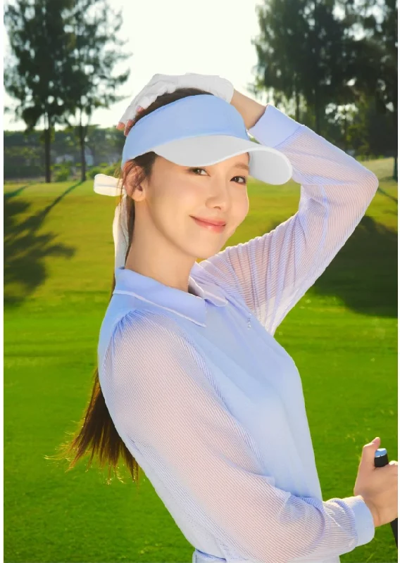 W.ANGLE [Yoona wearing] Women's [ICE-FIT] TO Mesh Sleeve Pullover Ribbed Crew Neck