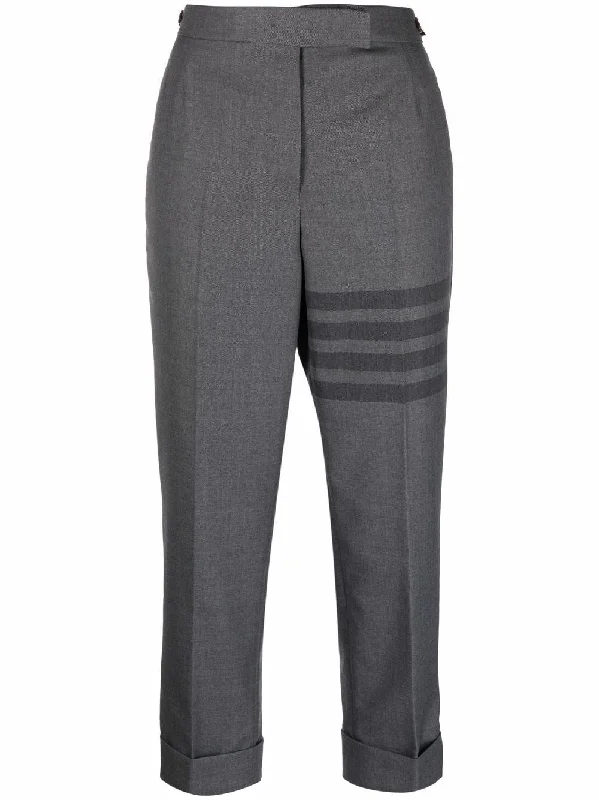 4-Bar cropped trousers Trousers stylish elegant