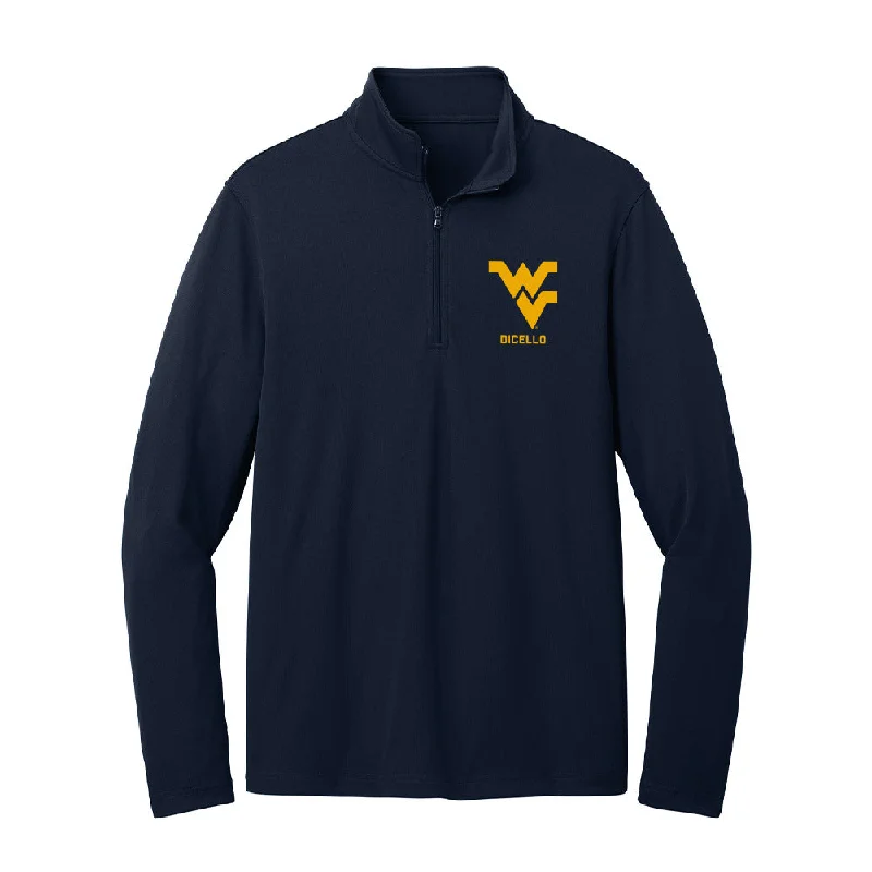 West Virginia - NCAA Women's Gymnastics : Karleigh DiCello - Lightweight Quarter Zip Jacket Faux Fur Jacket Real Fur Jacket Shearling Jacket West Virginia - NCAA Women's Gymnastics : Karleigh DiCello - Lightweight Quarter Zip Jacket Faux Fur Jacket Real Fur Jacket Shearling Jacket