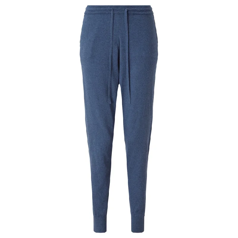 Fowey Knitted Leisure Trouser - French Navy Trousers trendy modern