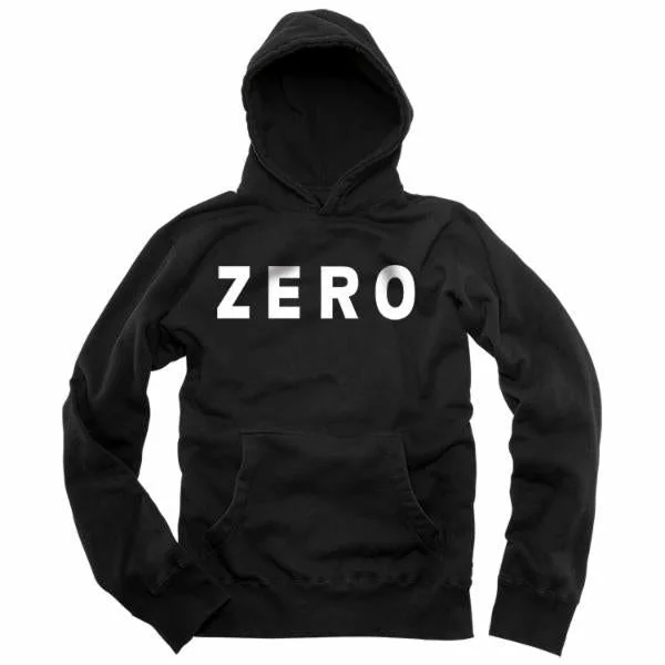 Zero Army Pullover Hoodie Black Hooded Pullover Sweater