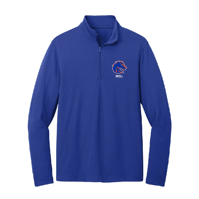 Boise State - NCAA Women's Gymnastics : Carly Buell - Lightweight Quarter Zip Jacket V-Neck Jacket Boat Neck Jacket Square Neck Jacket Boise State - NCAA Women's Gymnastics : Carly Buell - Lightweight Quarter Zip Jacket V-Neck Jacket Boat Neck Jacket Square Neck Jacket