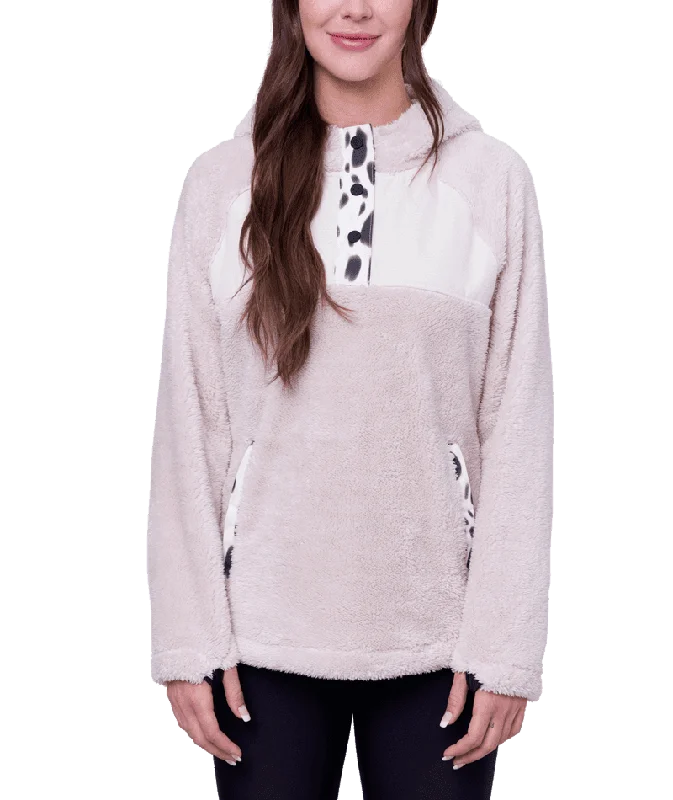 686 Women's Hemlock Fleece Pullover Hoodie Birch Seamless Knit Pullover