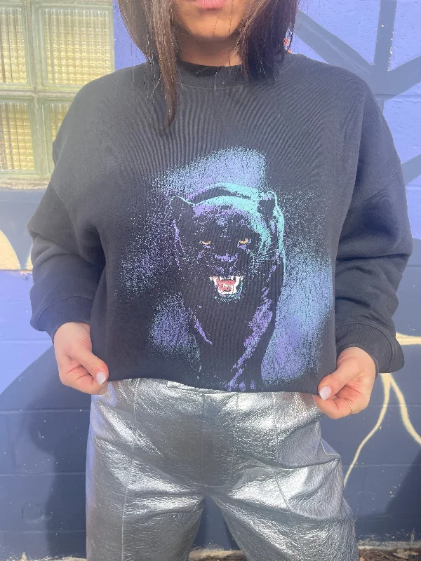 Mini Panther Relaxed Sweater Transparent Opaque Sheer