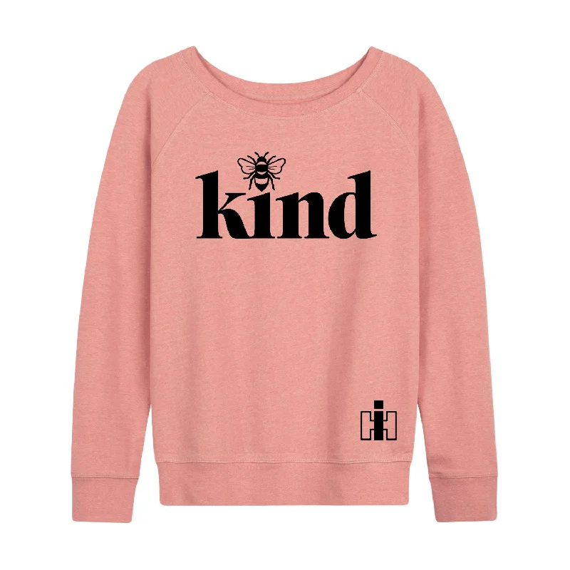 Bee Kind Womens IH French Terry Pullover High Neck Pullover