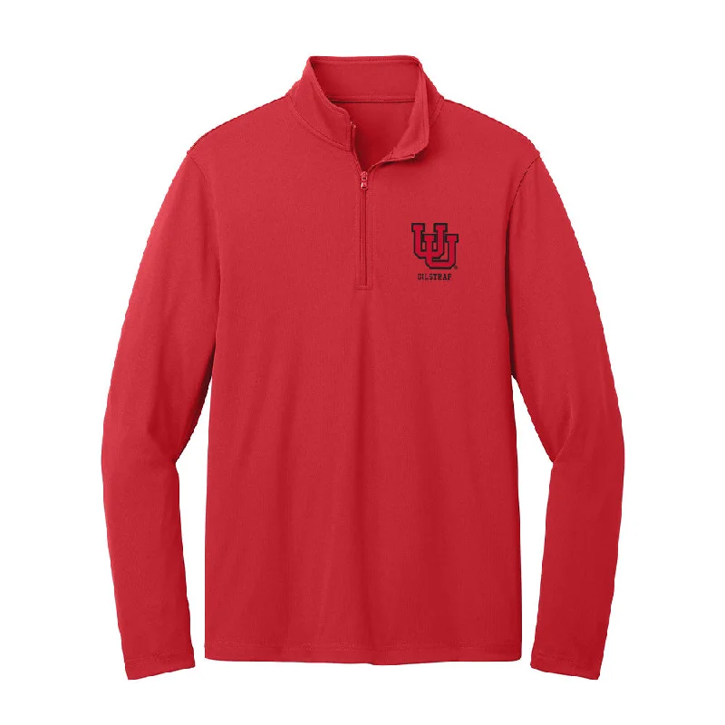 Utah - NCAA Women's Gymnastics : Jaylene Gilstrap - Lightweight Quarter Zip Jacket One-Shoulder Jacket Off-the-Shoulder Jacket Asymmetrical Jacket Utah - NCAA Women's Gymnastics : Jaylene Gilstrap - Lightweight Quarter Zip Jacket One-Shoulder Jacket Off-the-Shoulder Jacket Asymmetrical Jacket