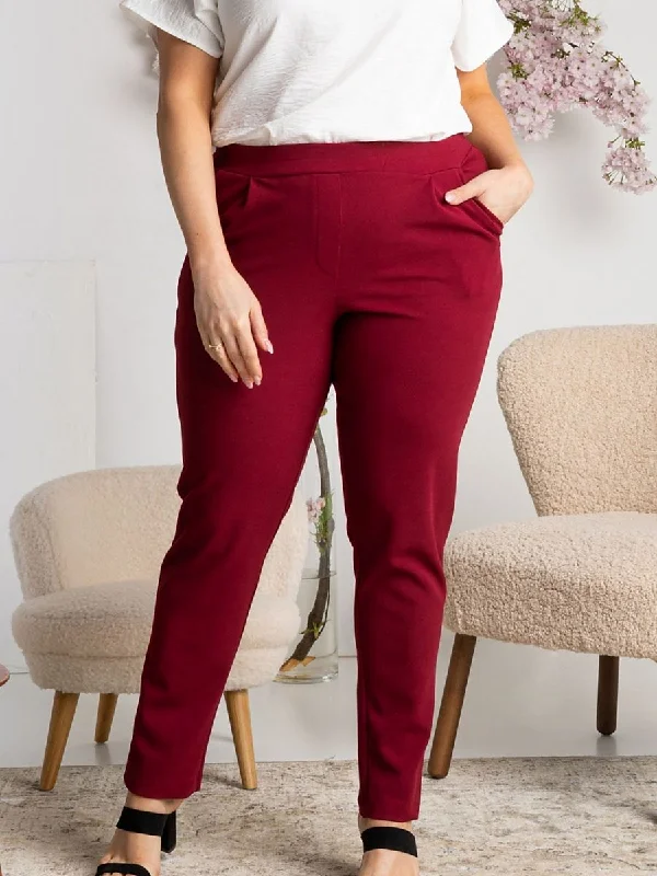 Plus size Trousers Karko Trousers Wedding White