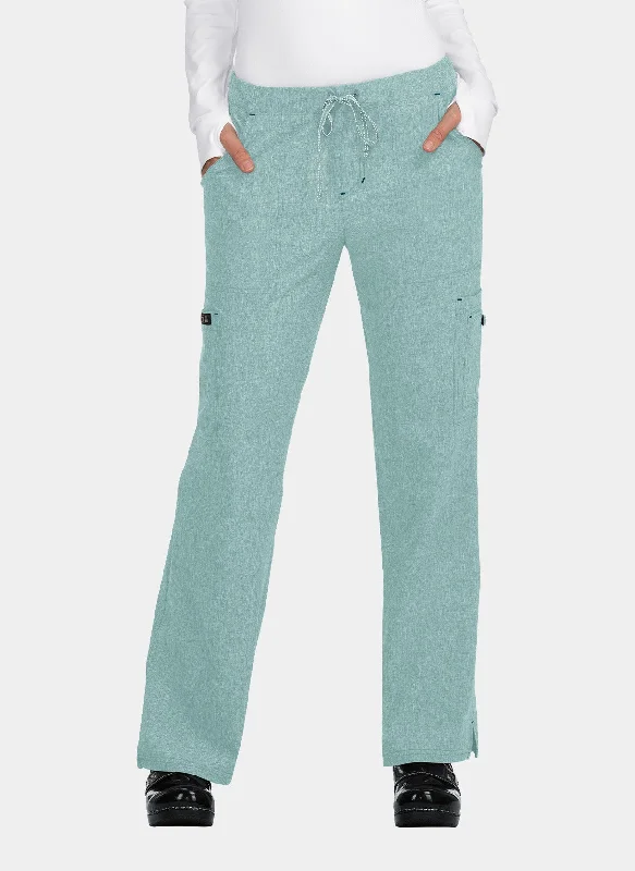 Koi Basics Holly Scrub Trousers - Heather Sage Trousers chic fashionable