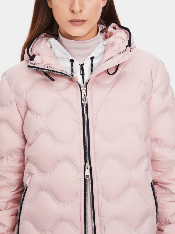 Marc Cain Sports Rethink Together Outdoor Jacket XS 12.05 W30 Col 168 Wool Fabric Cashmere Fabric Tweed Fabric