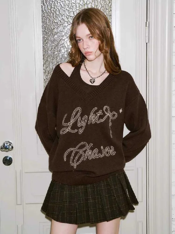 Two-Piece Pullover Knit Sweater Sheath Sleeve Elegant