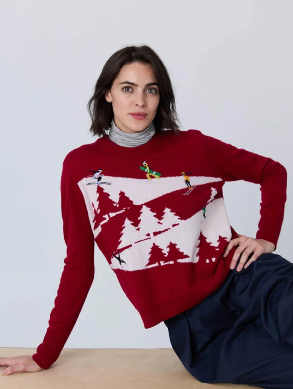 Snowscape Pullover Turtleneck Warm Pullover