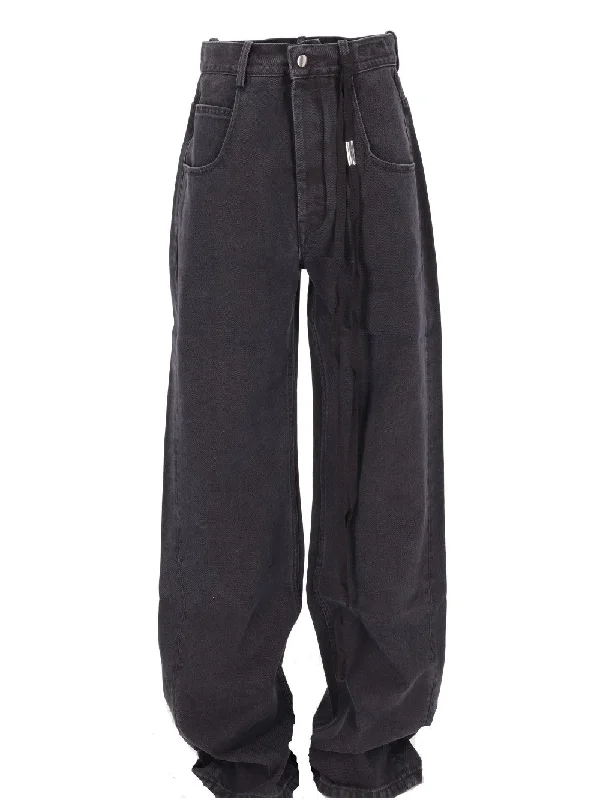 CLAIRE 5-POCKETS COMFORT TROUSERS FADED DENIM Trousers Modern Contemporary