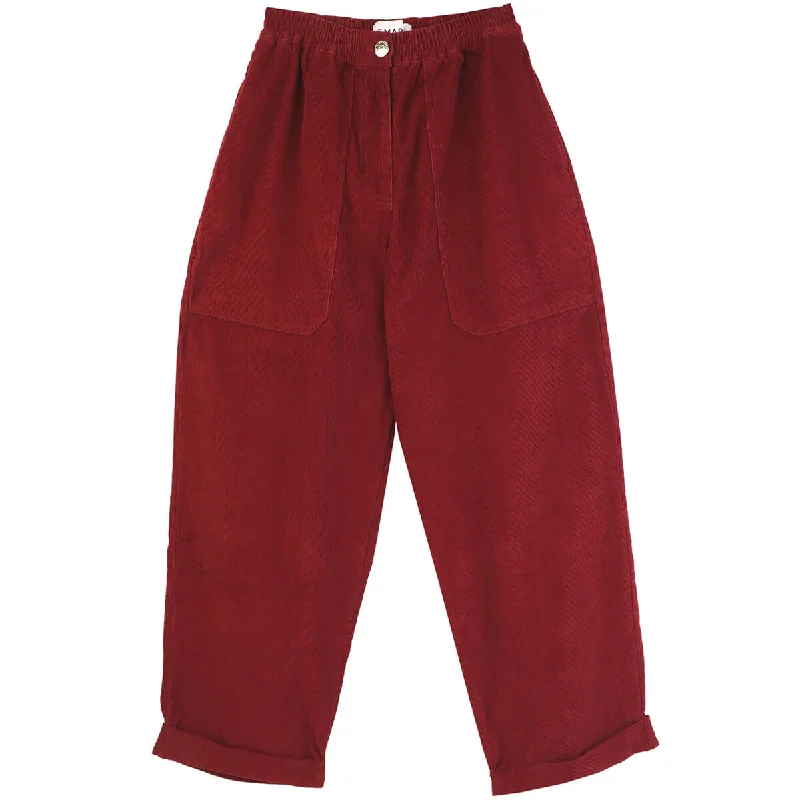 Beckett Trouser in Burgundy by L.F.Markey Trousers Capri Summer