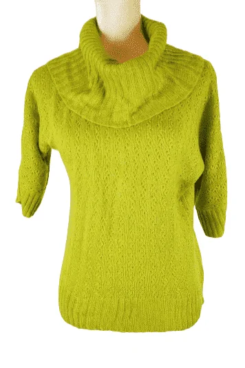 Notations women's neon green sweater size S Fleece Fabric Down Fabric Feather Fabric Notations women's neon green sweater size S Fleece Fabric Down Fabric Feather Fabric
