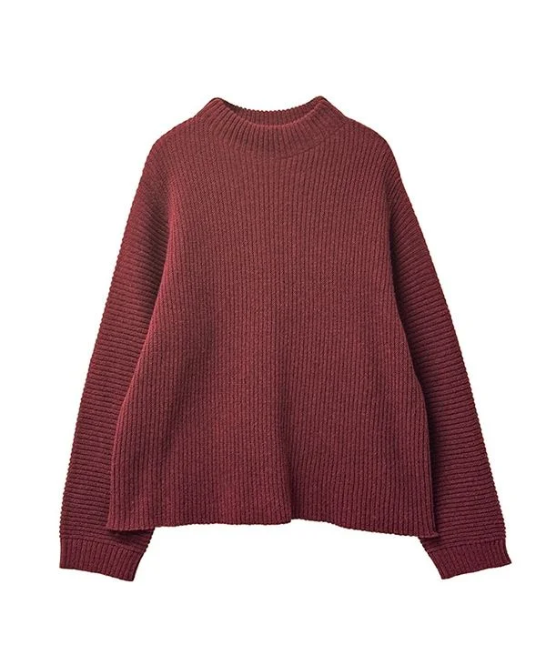 7G Wool Mix Anomalous Knit Pullover 24W440 Shawl Collar Sweater